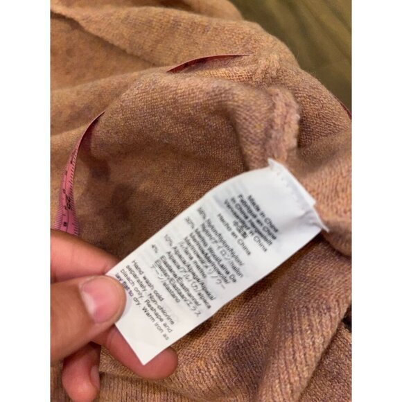 NWT Madewell Edgewater Bubble-Sleeve Cardigan Sweater /merino wool/alpaca/cXS Wo - Picture 13 of 14